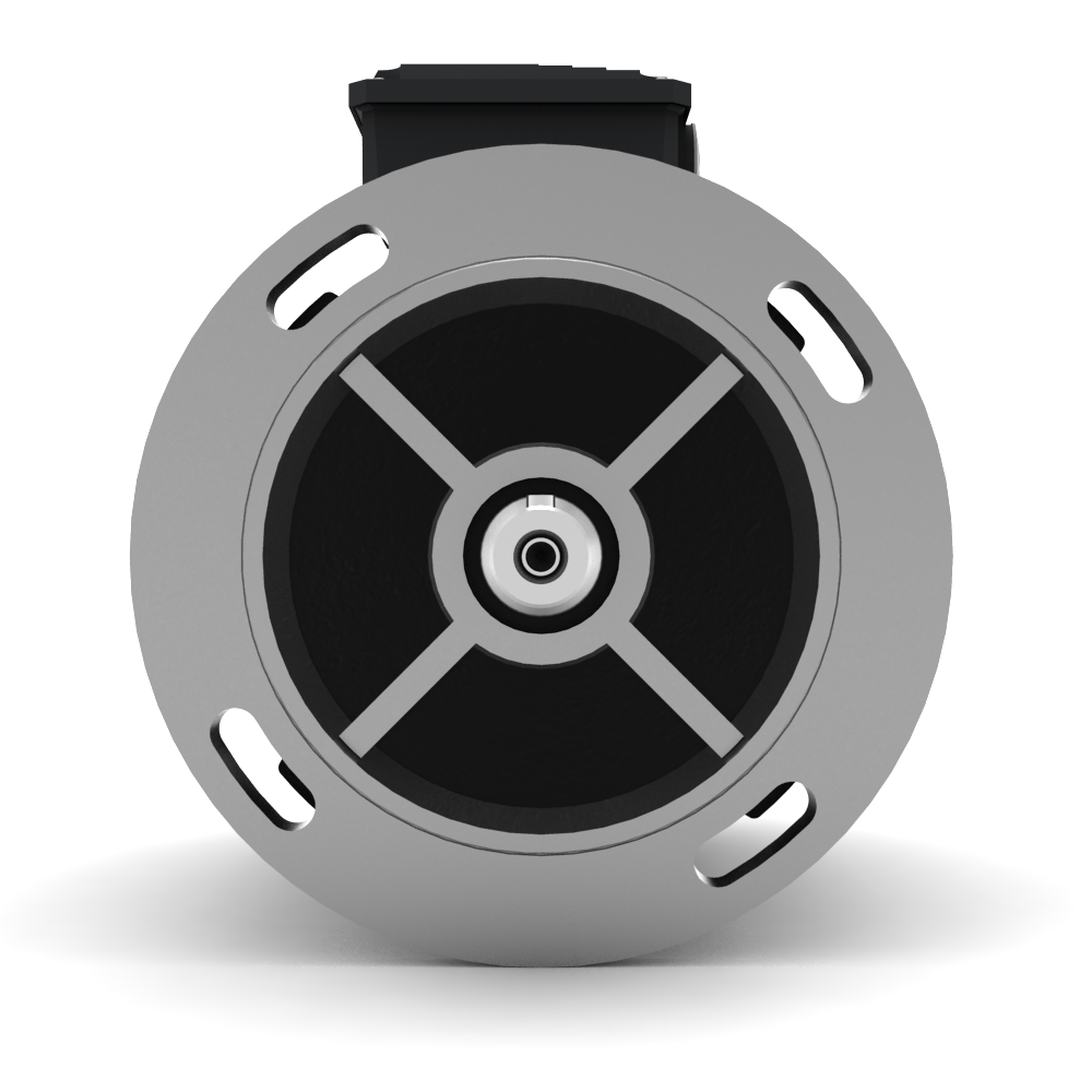 AEG-Lafert AMPE-series aluminum three-phase motor IE3 mounting B5 front view
