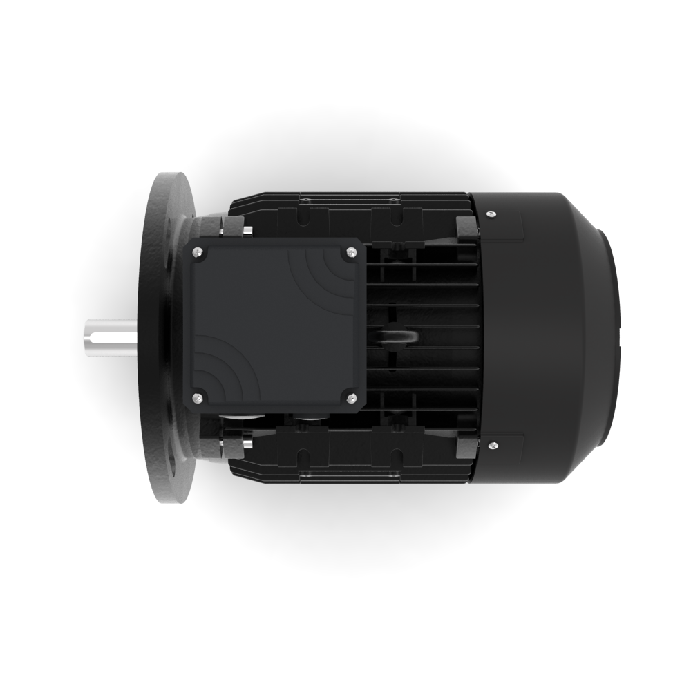 AEG-Lafert AMPE-series aluminum three-phase motor IE3 mounting B5 top view