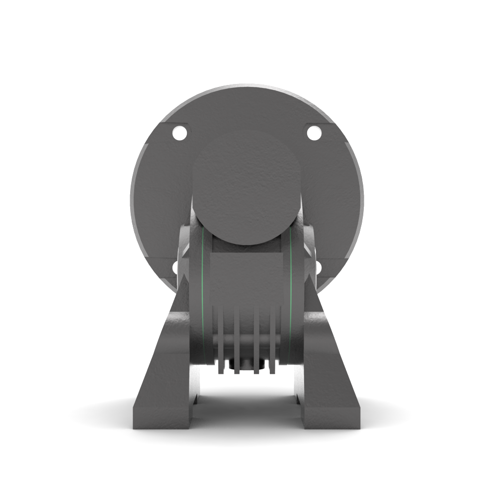 Bonfiglioli Riduttori VF-series worm gearbox mounting A with IEC motor flange B5 left view