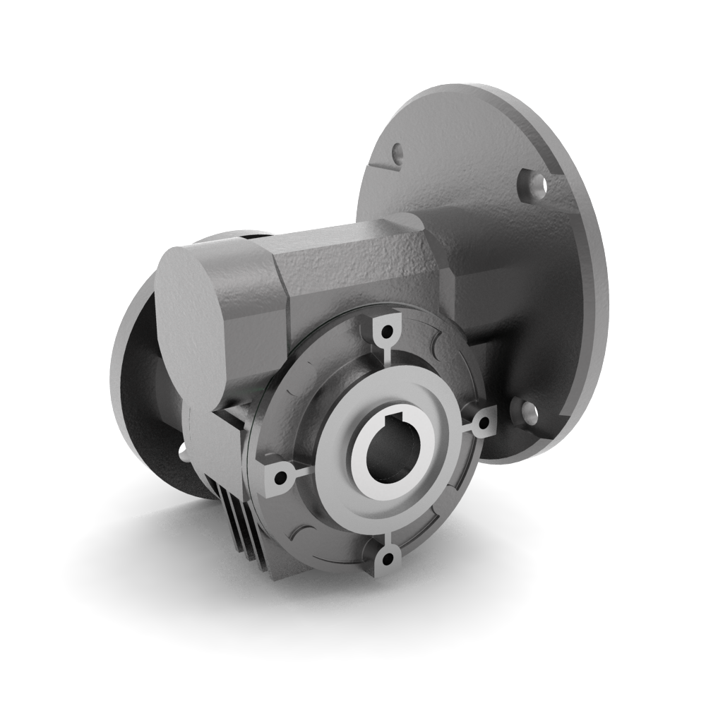 Bonfiglioli Riduttori VF-serie wormwielkast bouwvorm F met IEC motoraanbouwflens B5 schuin voor aanzicht