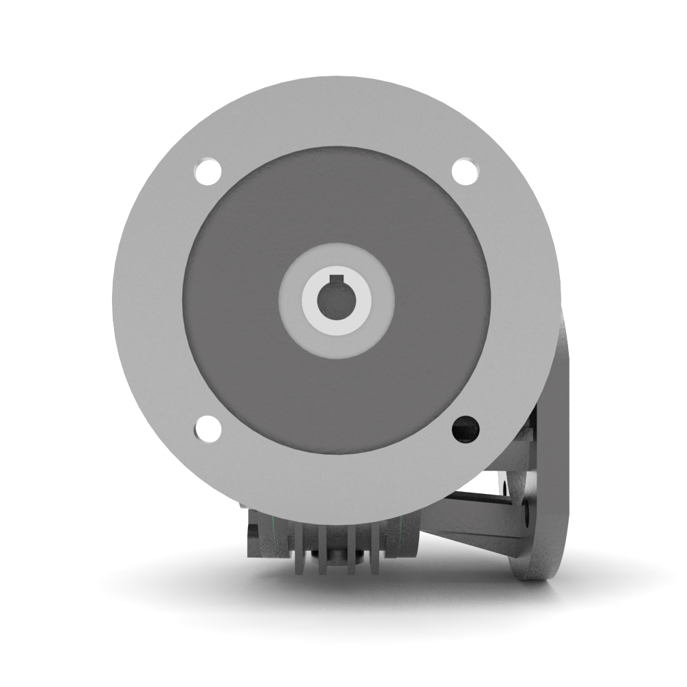 Bonfiglioli Riduttori VF-serie wormwielkast bouwvorm F met IEC motoraanbouwflens B5 rechter aanzicht