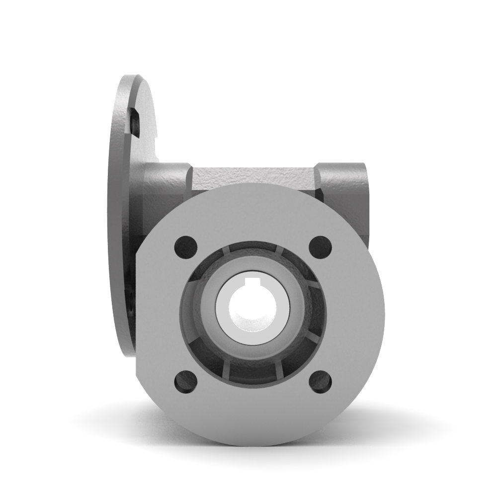 Bonfiglioli Riduttori VF-serie wormwielkast bouwvorm F met IEC motoraanbouwflens B5 achter aanzicht