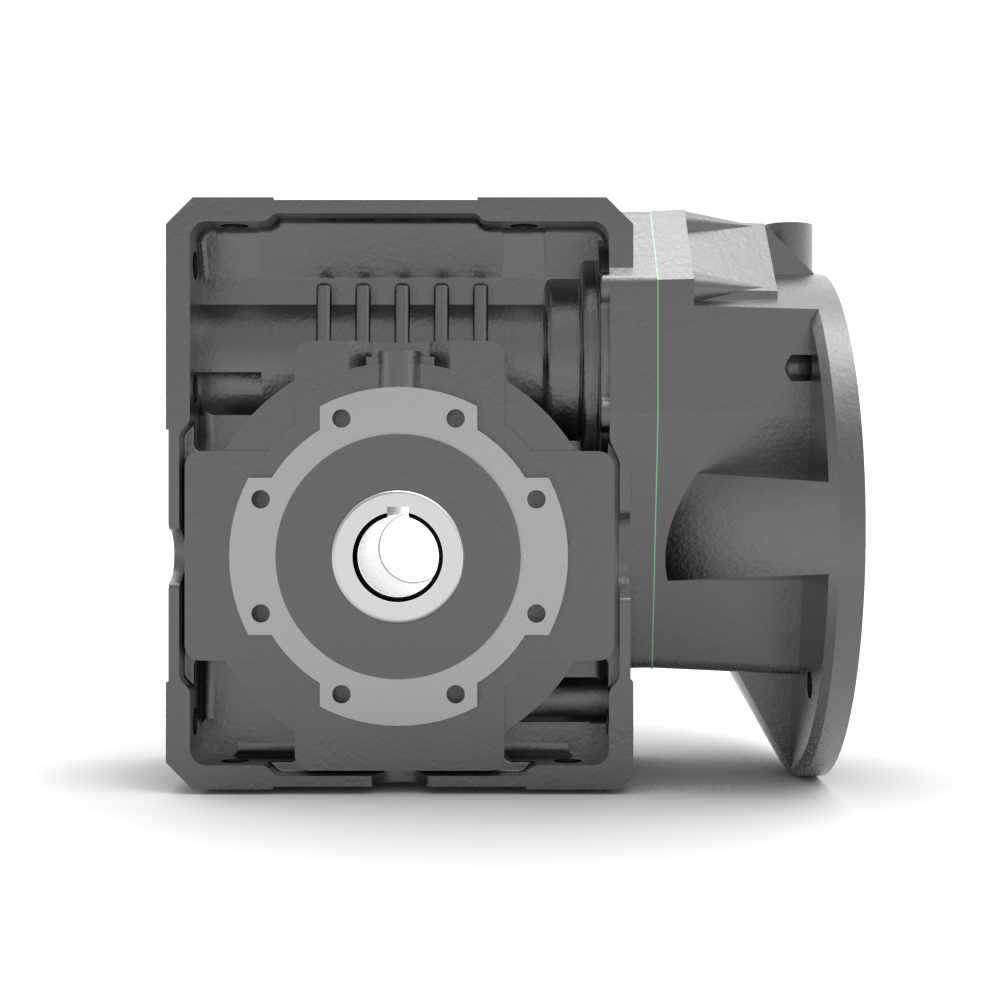 Bonfiglioli Riduttori W-serie gecombineerde wormwielkast bouwvorm U met aangebouwde draaistroommotor voor aanzicht
