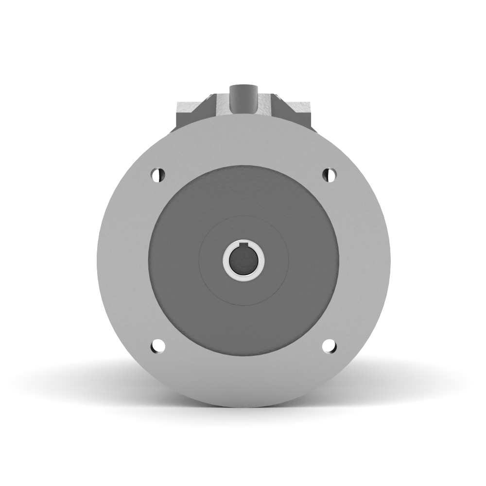 Bonfiglioli Riduttori W-serie gecombineerde wormwielkast bouwvorm U met aangebouwde draaistroommotor rechter aanzicht