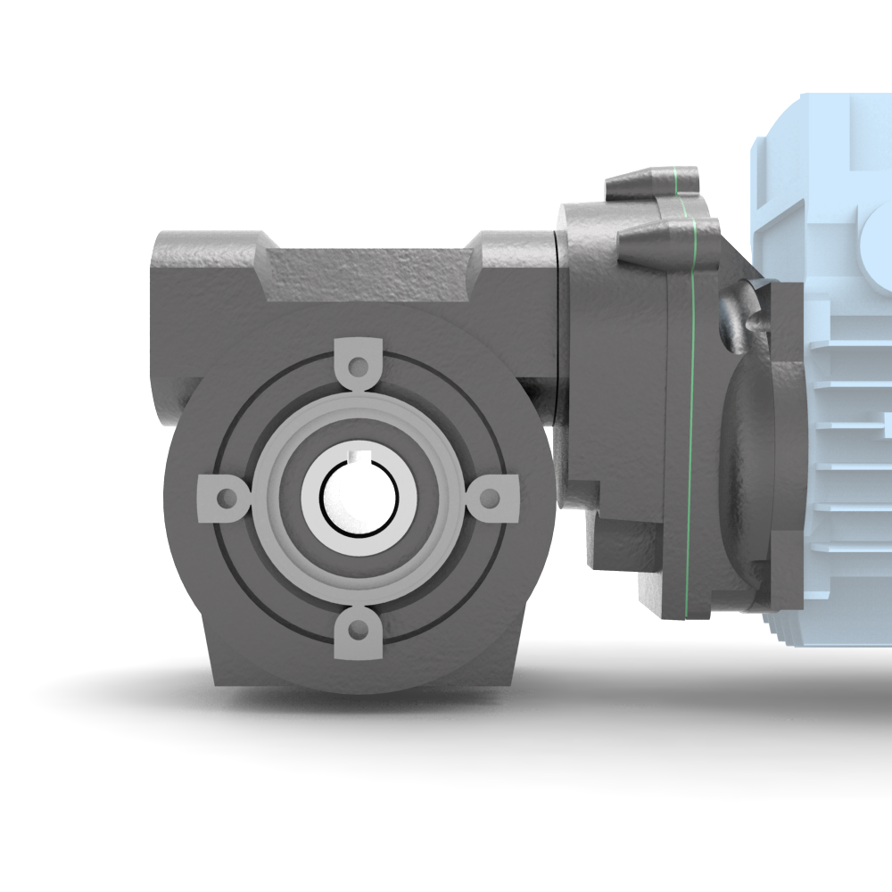 Bonfiglioli Riduttori VF-serie gecombineerde wormwielkast bouwvorm F met aangebouwde draaistroommotor voor aanzicht