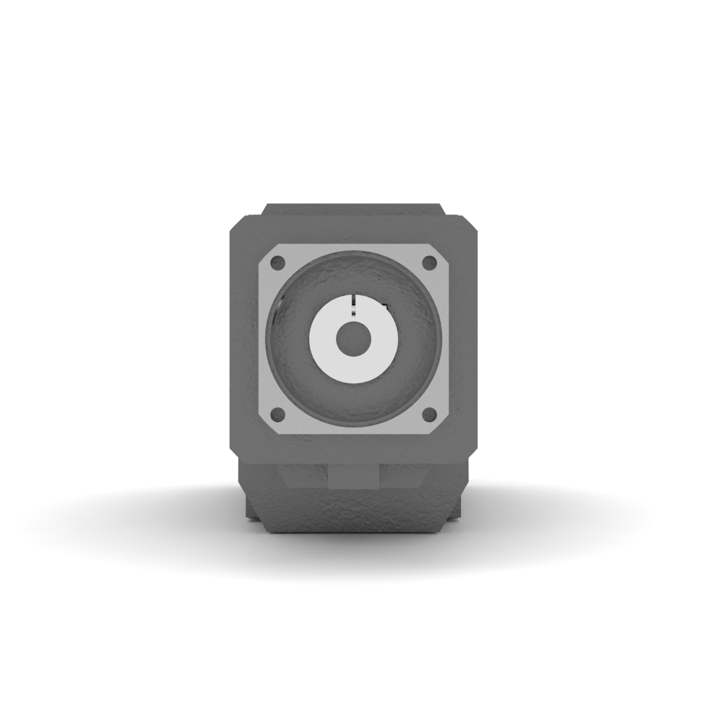 Bonfiglioli Riduttori A-serie kegeltandwielkast met SC servomotor aanbouwflens rechter aanzicht