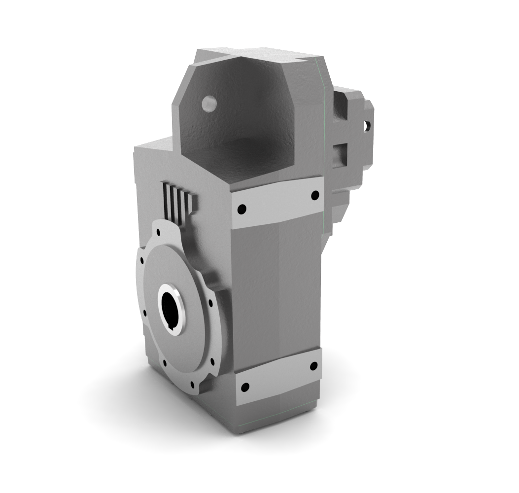 Bonfiglioli Riduttori F-serie opsteek tandwielkast met SC servomotor aanbouwflens schuin voor aanzicht