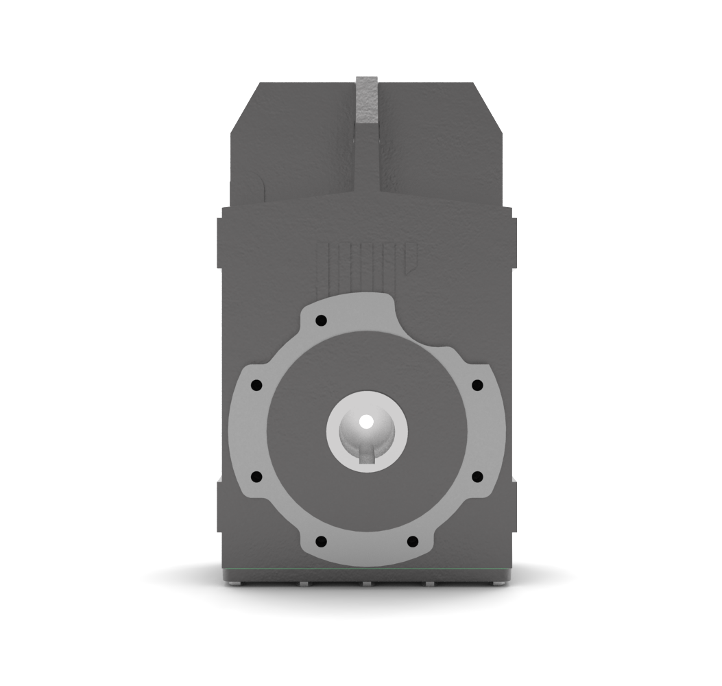 Bonfiglioli Riduttori F-serie opsteek tandwielkast met SC servomotor aanbouwflens linker aanzicht