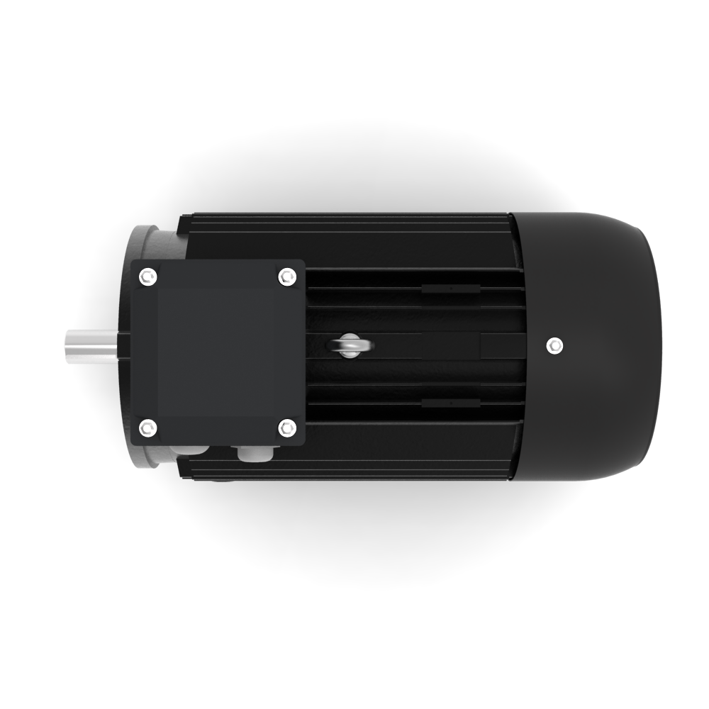 ELSTO YE3-serie gietijzeren draaistroommotor IE3 bouwvorm B14b boven aanzicht