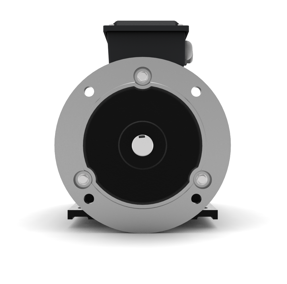 ELSTO YE3-series cast iron three-phase motor IE3 mounting B3/B5 front view