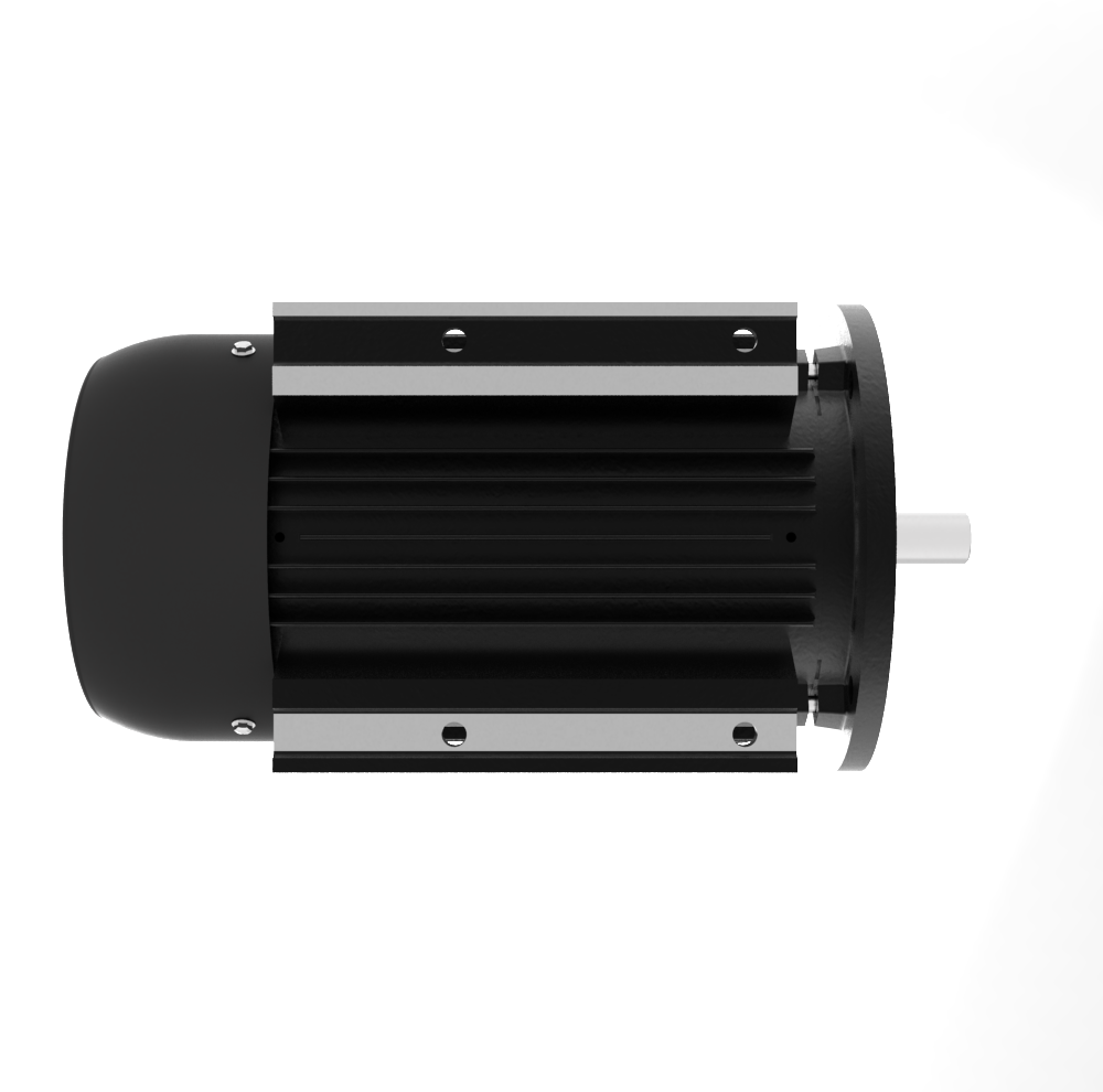 ELSTO YE3-series cast iron three-phase motor IE3 mounting B3/B5 bottom view