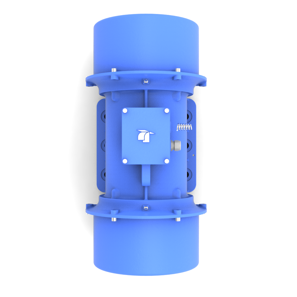 Trilmotor draaistroom KBC-serie boven aanzicht