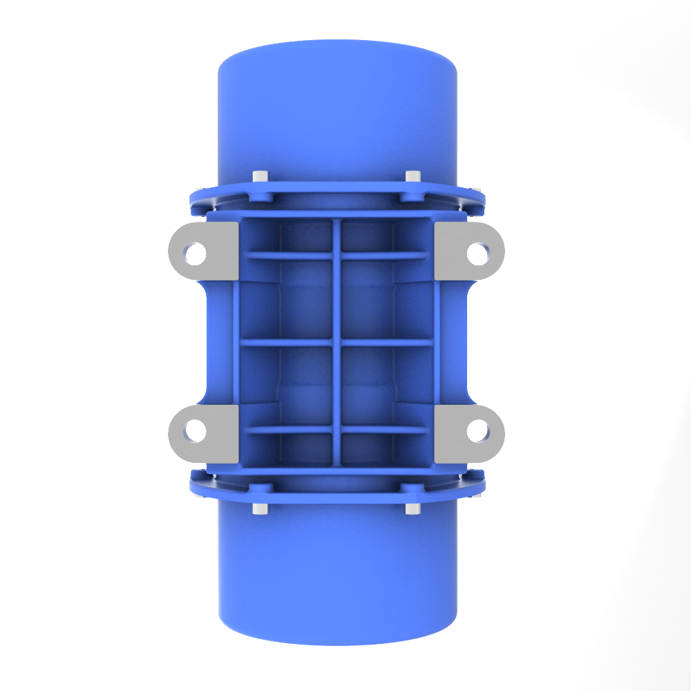 Vibration motor three phase KBM-series bottom view