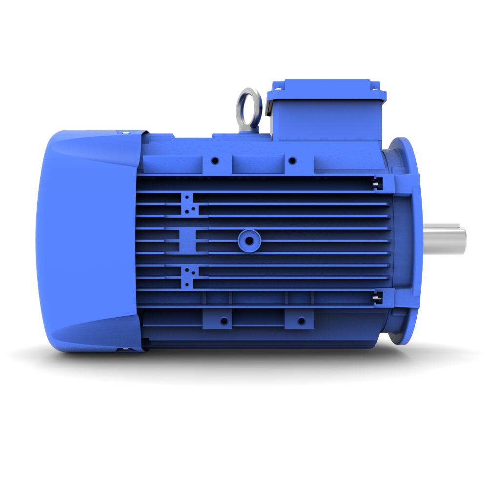 ELSTO Q3E-serie aluminium draaistroommotor IE3 bouwvorm B14b linker aanzicht