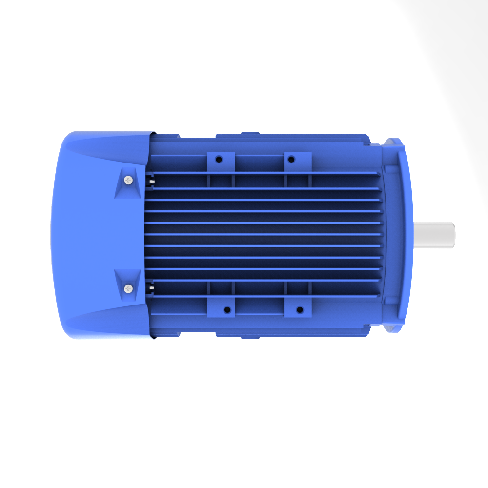 ELSTO Q3E-serie aluminium draaistroommotor IE3 bouwvorm B14b onder aanzicht