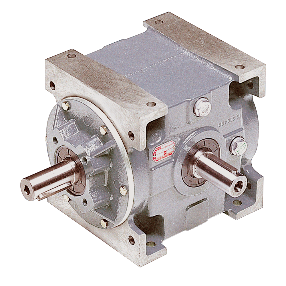 Bonfiglioli Riduttori bevel gearbox RAN-series with HS solid input and output shaft color grey