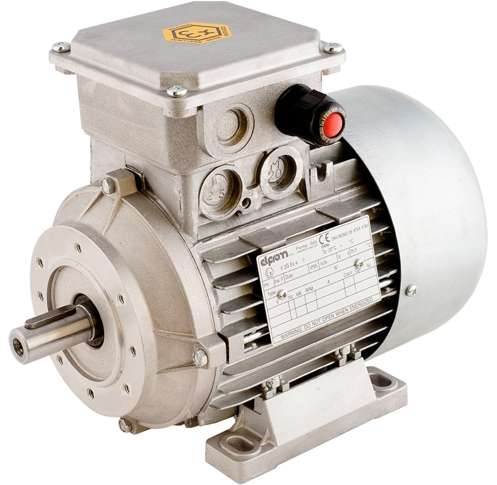 ATEX aluminum motors with increased safety