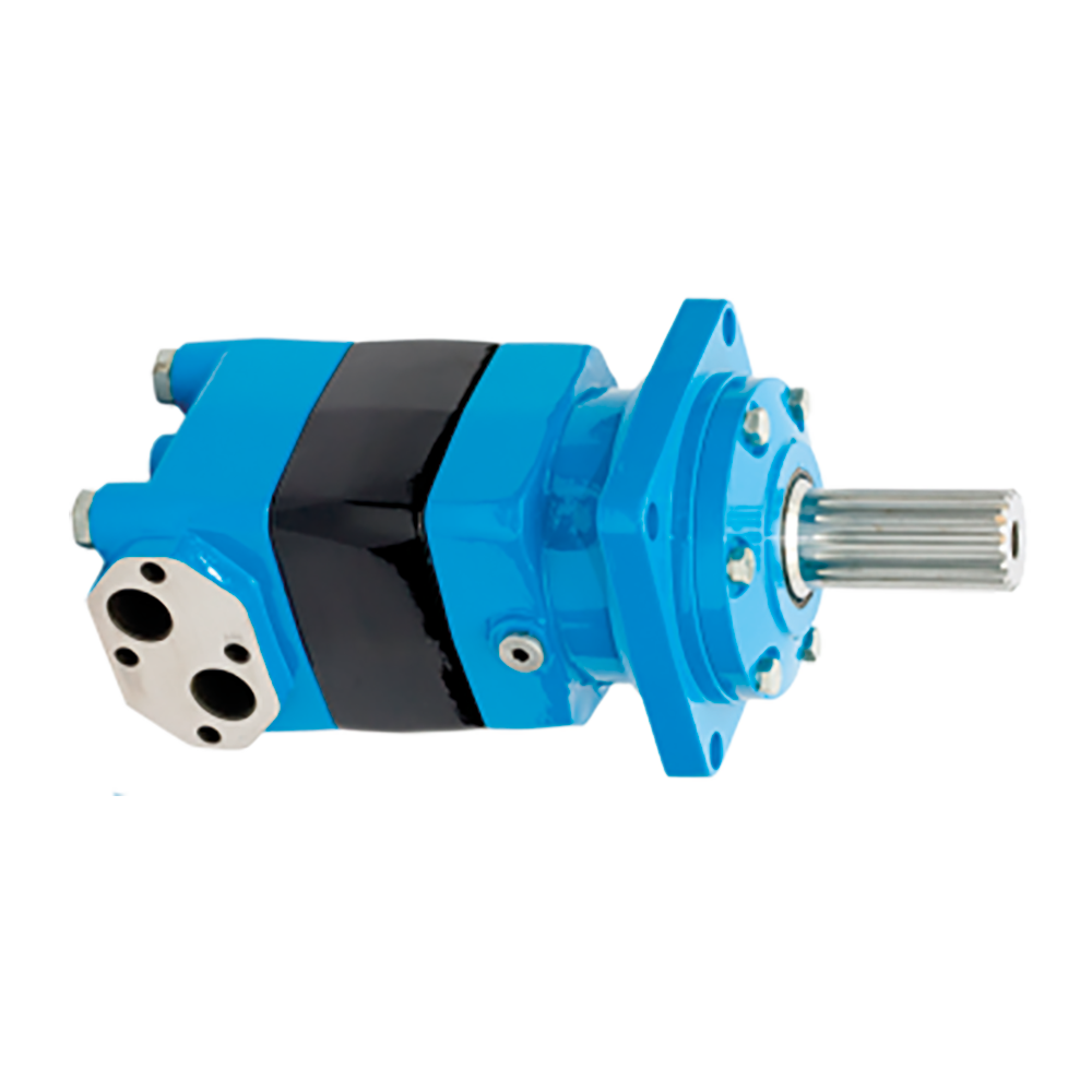 Hydraulische Orbit motor EMX serie kleur blauw